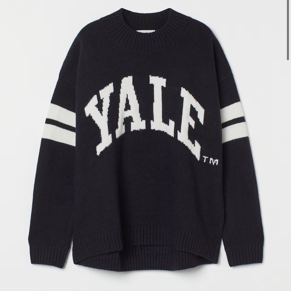 H&M YALE JACQUARD-KNIT SWEATER FOR WOMENS ZS: S
